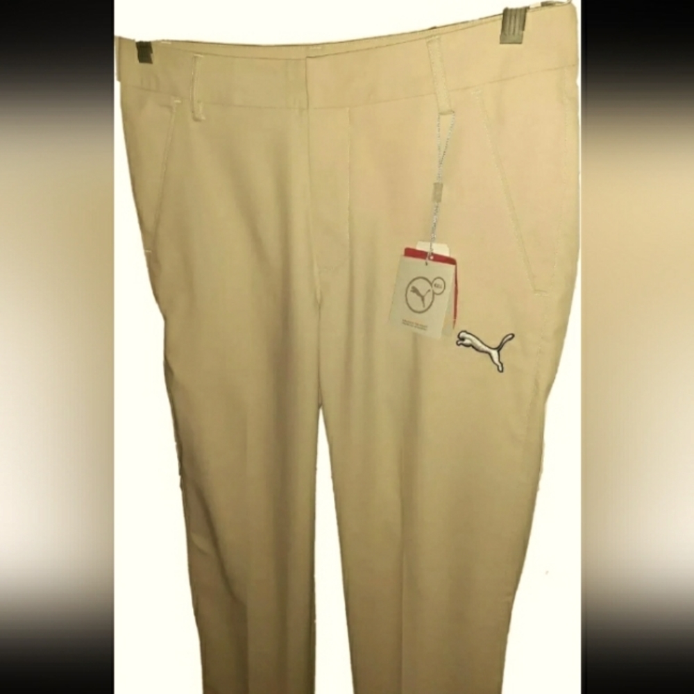 MEN'S New W30/L34 PUMA DRY CELL Stretch, Flat Front, PERFORMANCE GOLF Pant
